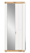 Шафа 2Д у передпокій, спальню, дитячу з ЛДСП/МДФ Санторіні білий/дуб вікінг Сокме