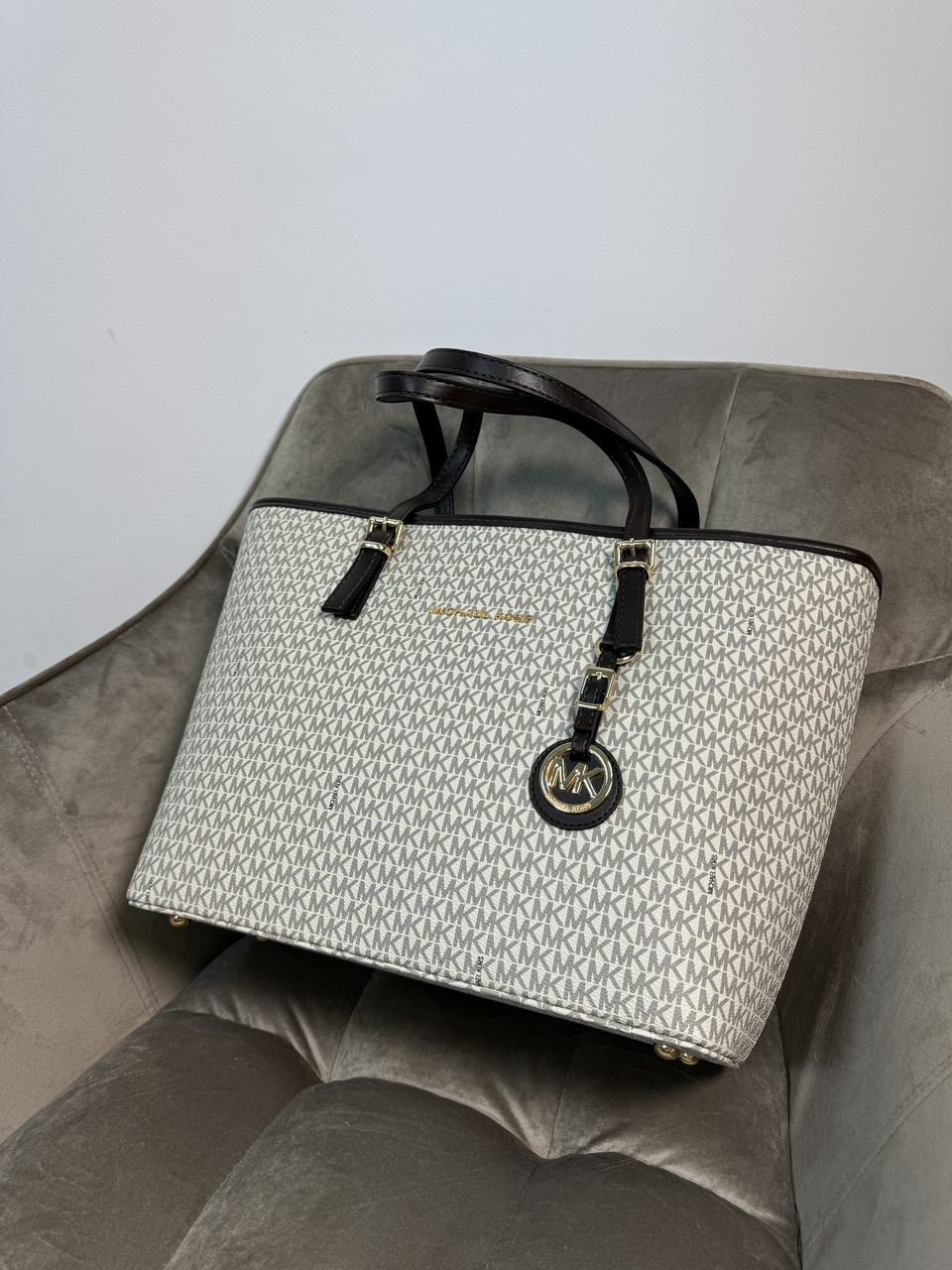 Жіноча сумка Майкл Корс біла Michael Kors White