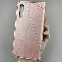 Чохол-книга для Samsung Galaxy A50s книга в смужку з кишенею на телефон самсунг а50с рожева str, фото 2