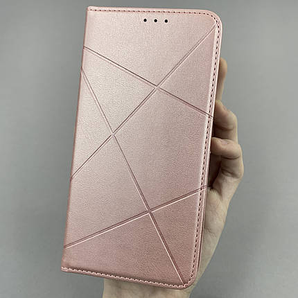 Чохол-книга для Samsung Galaxy A50s книга в смужку з кишенею на телефон самсунг а50с рожева str, фото 1