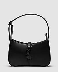 Жіноча сумка Ів Сен Лоран чорна Yves Saint Laurent Hobo Total Black
