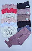 Костюм із брюками дитячий БАБОЧКА для дівчинки розмір 3-7 років, колір уточнюйте під час замовлення