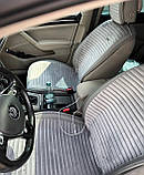 Накидки на передні сидіння CarFashion, модель MONACO FRONT, сірий/сірий, фото 4