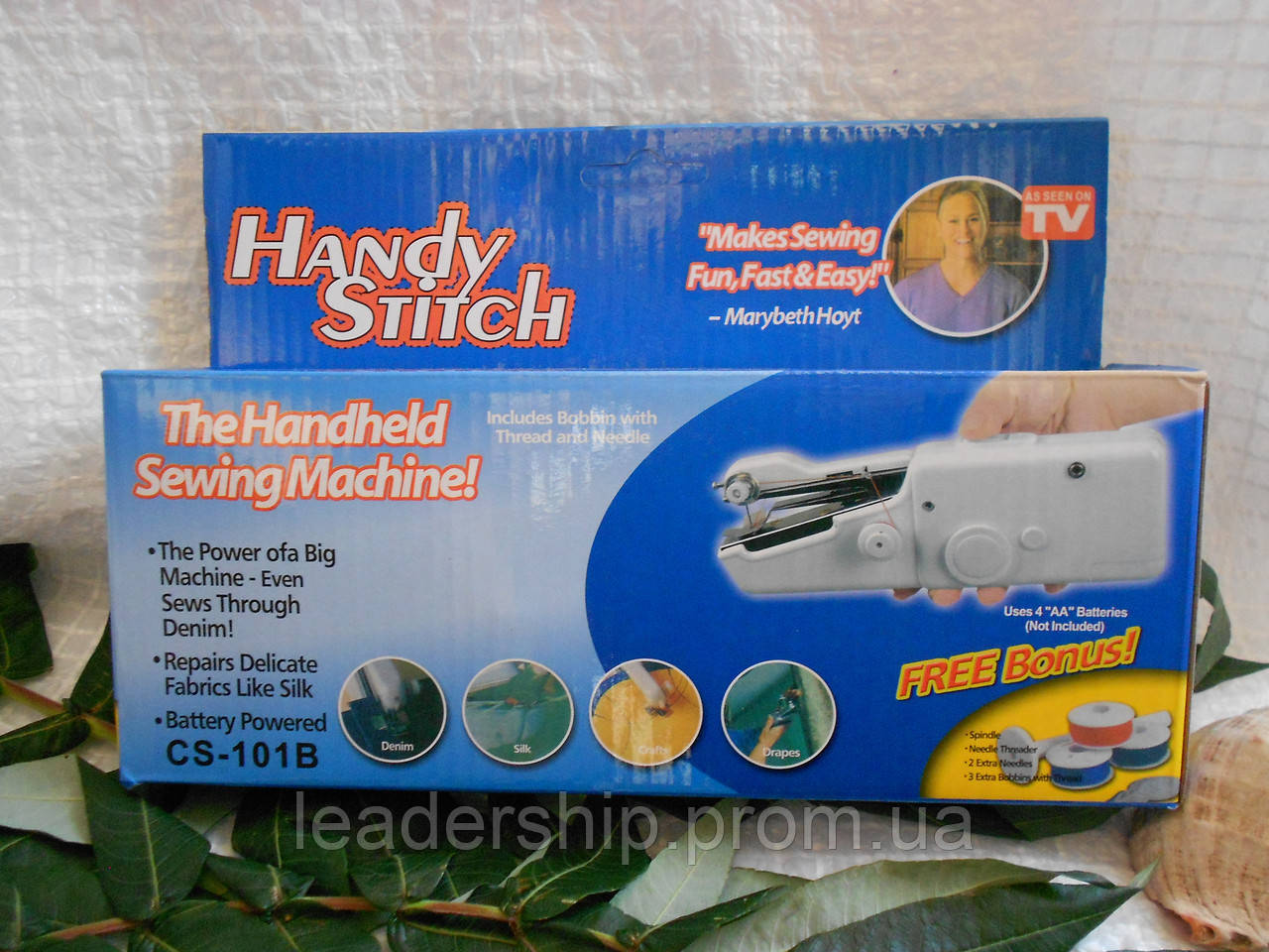 Швейная мини-машинка HANDY STITCH, ручная швейная машинка - фото 4 - id-p2147698129