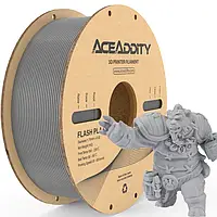 Якісний Філамент Aceaddity Flash PLA+ 1 КГ СІРИЙ