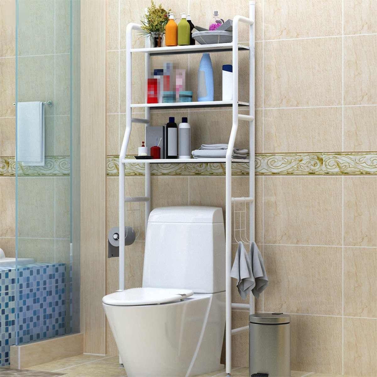 Напольная полка-стеллаж над туалетом в ванную комнату WM-64 | Органайзер туалетная стойка для хранения