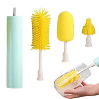 Электрическая беспроводная щетка – ершик Cup Cleaning Brush с насадками для уборки и мытья посуды · USB