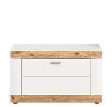 Тумба 1Д у передпокій, вітальню з ЛДСП/МДФ Санторіні білий/дуб вікінг Сокме