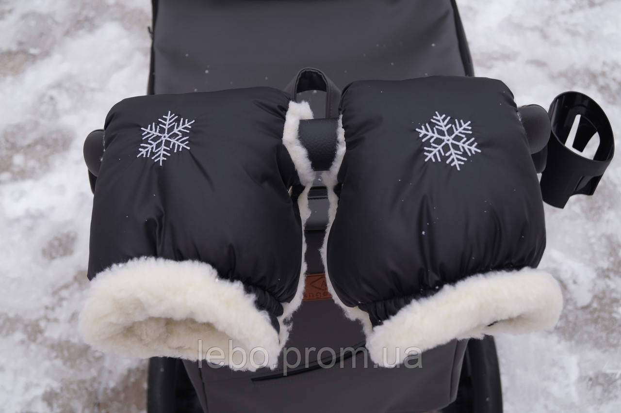 Варежки для рук Baby Comfort на коляску/санки черный lb - фото 3 - id-p2147566292