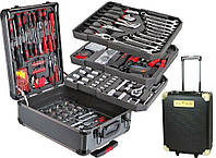 Универсальный автомобильный набор инструментов Kraft Royal 408 предметов в чемодане | Кейс с инструментами