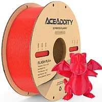 Качественный филамент Aceaddity Flash PLA+ 1 КГ КРАСНЫЙ 599 грн/кг