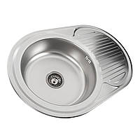 Кухонна мийка Platinum 7750 Decor 0,8 мм фактурна