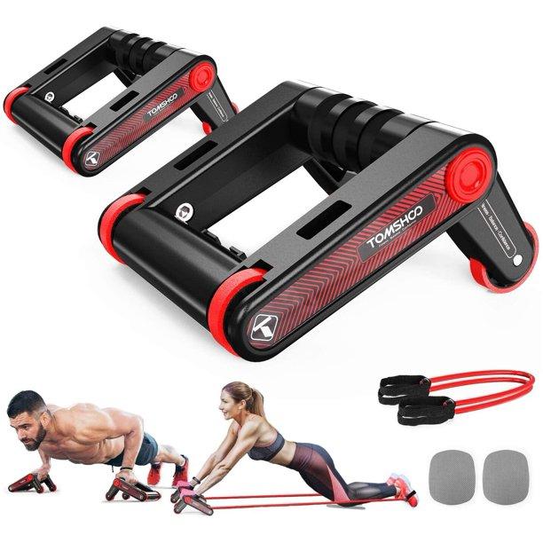 Роллеры для фитнеса и спорта Lutino Wheel rollers push up Bars Workout ∙ Упоры – ролики для отжиманий, пресса