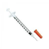 Шприц инсулиновый 1 мл U-100 с интегрированной иглой 29G (0.33*13 мм) Medicare