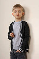 Джемпер Кардиган вязаний для хлопчика чорний KTrend 122 - 164 розмір ( 7 - 15 років )