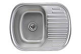 Кухонна мийка Platinum 6349 Satin 0,8 мм, фото 2