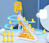 Інтерактивна гра Качина перегонова траса Small Duck Дитячі музичні гірки — ескалатор