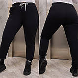 Повсякденні трикотажні жіночі спортивні штани великих розмірів (р.48-62). Арт-2164/42, фото 2