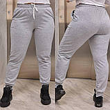 Повсякденні трикотажні жіночі спортивні штани великих розмірів (р.48-62). Арт-2164/42, фото 4