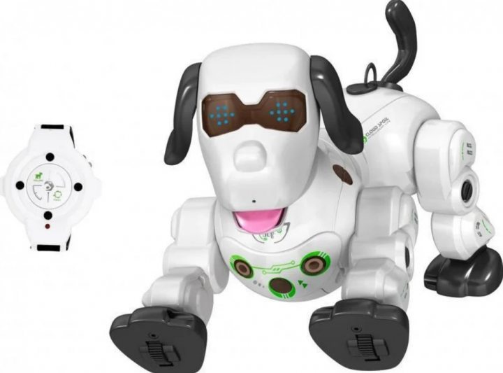 Собака — робот 777-602 Інтерактивна іграшка свійського вихованця на радіокеруванні <unk> Пульт на руку як годинник