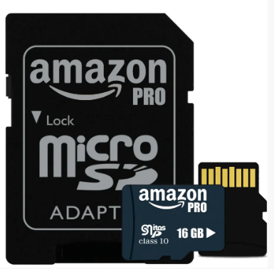 Картка пам'яті Micro SDHC 16 GB Amazon pro microSD МікроСД карта з адаптером