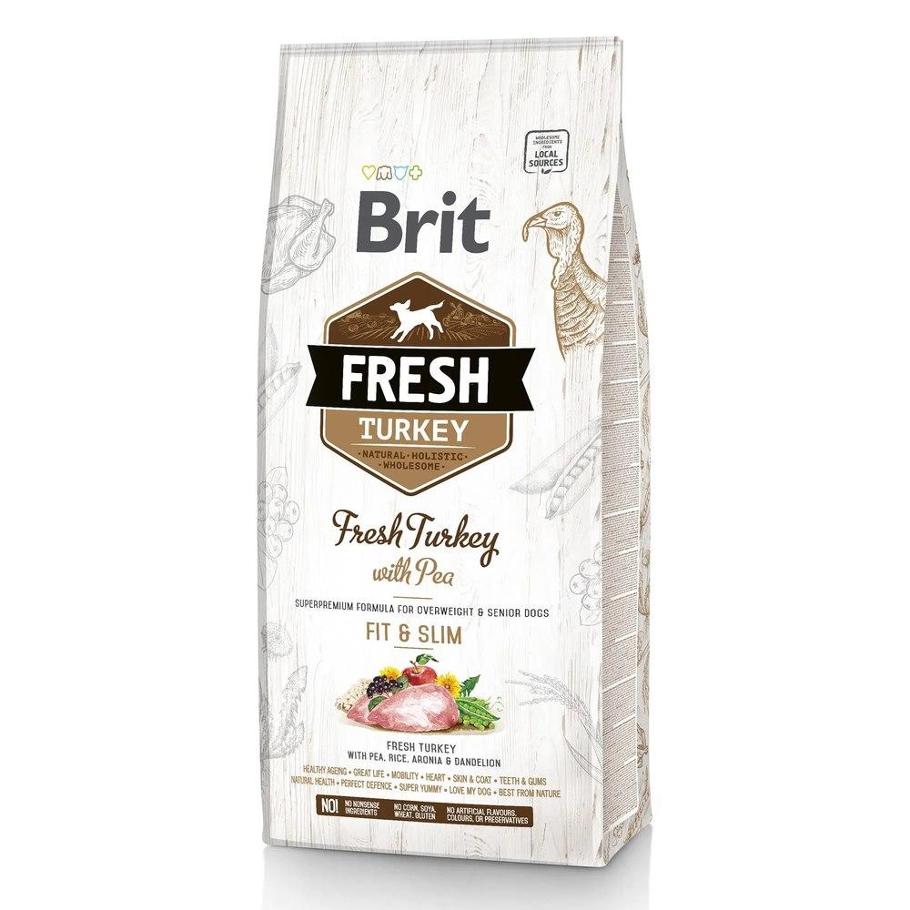 Brit Fresh Turkey with Pea Adult Fit Slim з індичкою 12 кг