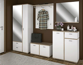 Передпокій (прихожая) з ЛДСП Лаціо білий/дуб сонома Сокме