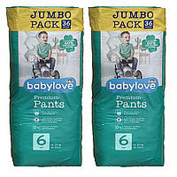 Подгузники-трусики Babylove Premium 6 xxl JUMBOPACK 18-30 кг 72 шт GL, код: 8173153