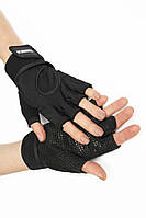 Женские перчатки для фитнеса Designed for Fitness DF Black XS черные GL, код: 6627639