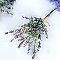 Искусственные цветы. Связка лаванды цветочек двойной 12 веточек, 35 см