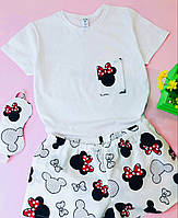 Жіноча бавовняна піжама для сну та дому в Мінні Маус Комплект жіночий