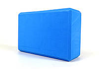 Блок для йоги опорный EVA 23х15х7,5 см 120 грамм Синий (MS 0858-3)