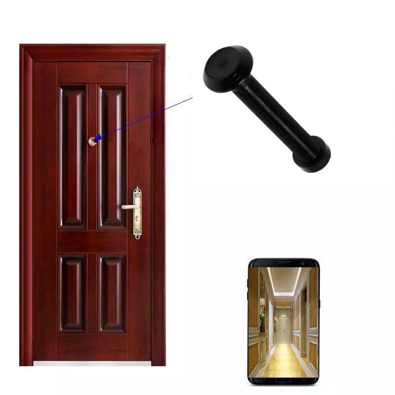 Камера охоронна в дверне вічко HQcam IR 940nm 64Gb 1080P 16мм. Tuya Smart, фото 1