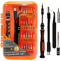 Набор прорезиненных отверток с трещоткой 28в1 в кейсе, Screwdriver set / Набор отверток для телефона