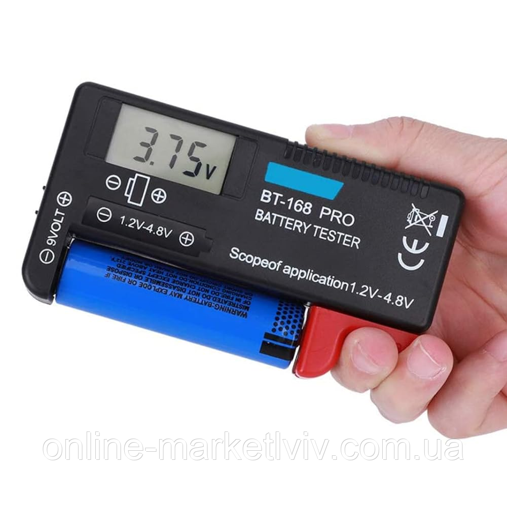 テスト用 Купить Цифровой тестер батареек и аккумуляторов 18650, ANENG BT