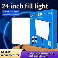 Видеосвет LED для блогера и бьюти мастеров L-3560, Прямоугольная светодиодная LED лампа для фото, видео