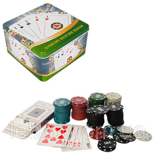 Настільна гра Покер D7 фішки з номіналом lb - фото 1 - id-p2147755617