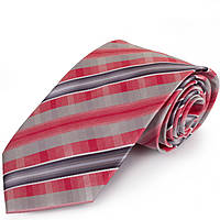 Краватка поліестерова стандартна сіро-червона Schönau -67 KS, код: 7764069