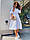 Жіноча сукня-сарафан міді, сукня вільна бавовняна, стильна сукня міді довжина, фото 7