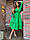 Жіноча сукня-сарафан міді, сукня вільна бавовняна, стильна сукня міді довжина, фото 2