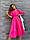 Жіноча сукня-сарафан міді, сукня вільна бавовняна, стильна сукня міді довжина, фото 6
