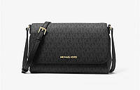 Жіноча сумка Michael Kors Medium Logo Convertible Crossbody Bag (чорна) ОРИГІНАЛ