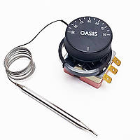 Терморегулятор від 30 до 90 °C механічний (16 А / 250 В) на 3 контакти (Oasis, Польща)