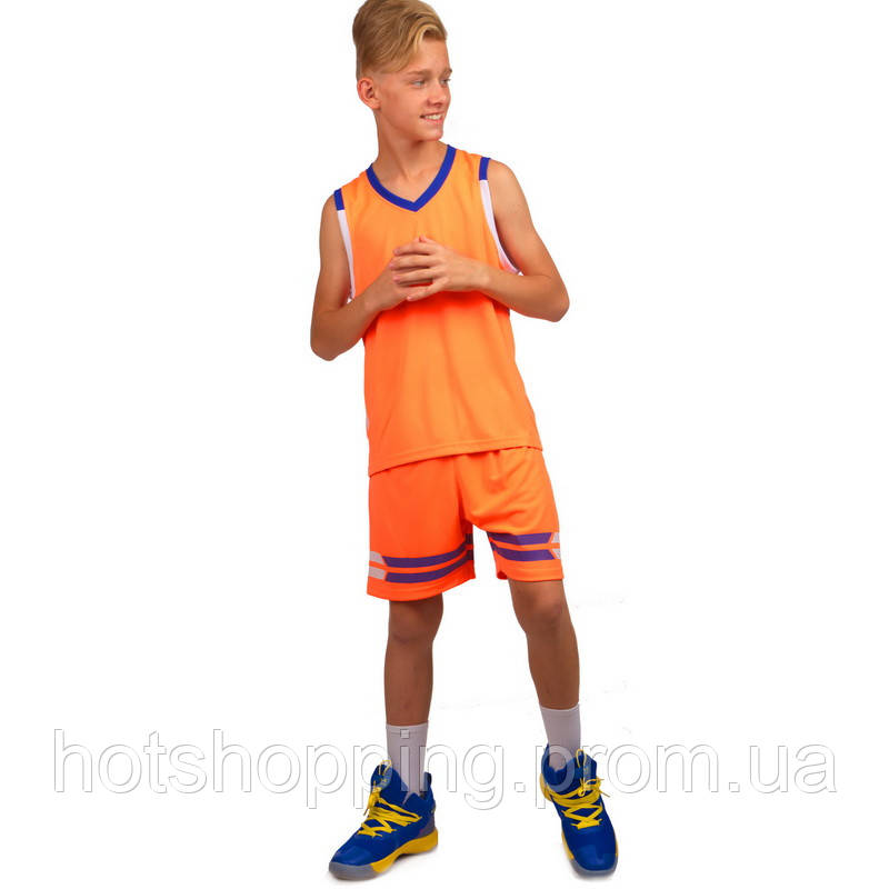Форма баскетбольная детская Lingo LD-8019T размер 2XS цвет желтый-черный ht - фото 3 - id-p2147773596
