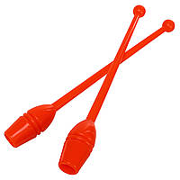 Булавы для художественной гимнастики Lingo GM-4435 цвет оранжевый ht