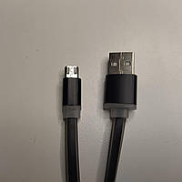 Кабель плоский Havit HV-CB630 USB to MicroUSB, black