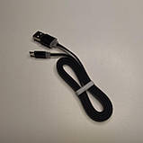 Кабель плоский Havit HV-CB630 USB to MicroUSB, black, фото 2