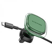 Держатель для смартфона Borofone BH82 Clear Green ZZ, код: 8215924