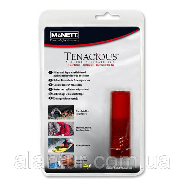 Латки для ремонту спорядження McNett Tenacious Repair Tape Black RipStop Nylon 7.6cm wide 2022