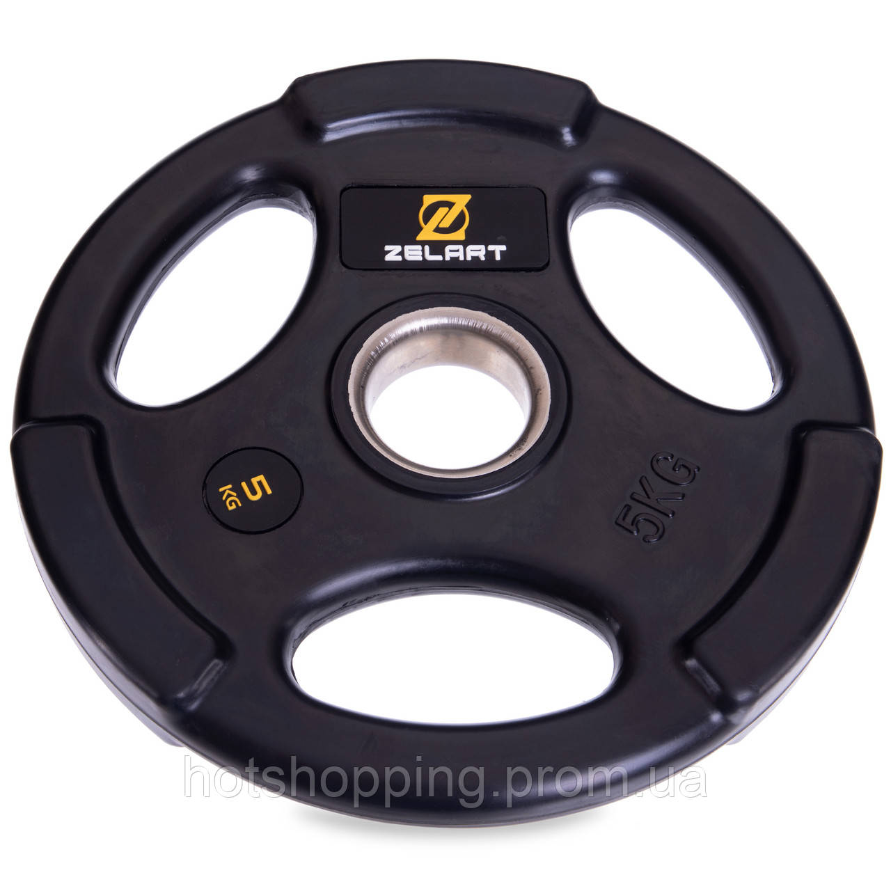 Блины (диски) обрезиненные Zelart TA-2673-5 51мм 5кг черный ht - фото 1 - id-p2147761245